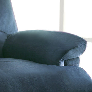 Woven Motion Recliner with Pillow-Top Arms - Available in Dark Brown, Beige, Black, Blue