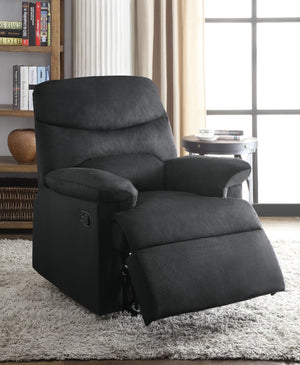 Woven Motion Recliner with Pillow-Top Arms - Available in Dark Brown, Beige, Black, Blue