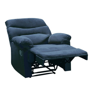 Woven Motion Recliner with Pillow-Top Arms - Available in Dark Brown, Beige, Black, Blue