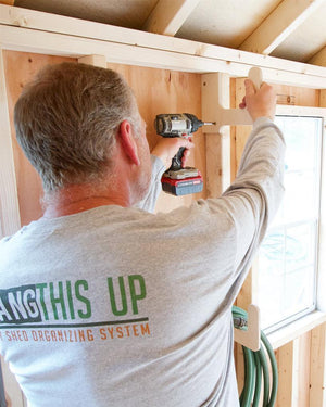 Utility Organizers, Yard tool organizer, Shed Organization, Yard tool rack - TRAPSKI