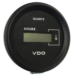 VDO Cockpit Marine 52mm (2-1/16") LCD Hourmeter - Black Dial/Chrome Bezel - TRAPSKI