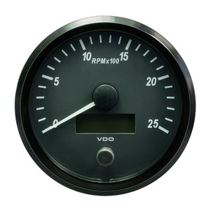VDO SingleViu 100mm (4") Tachometer - 2500 RPM - TRAPSKI