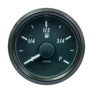 VDO SingleViu 52mm (2-1/16") Fuel Level Gauge - E/F Scale - 0-180 Ohm - TRAPSKI