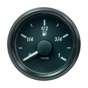 VDO SingleViu 52mm (2-1/16") Fuel Level Gauge - Euro - 3-180 Ohm - TRAPSKI