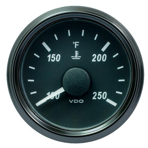 VDO SingleViu 52mm (2-1/16") Water Temp. Gauge - 250 F - 291-22 OHM - TRAPSKI