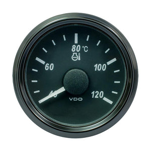 VDO SingleViu 52mm (2-1/16") Water Temp. Gauge - Euro - 120 C - 291-22 ohm - TRAPSKI