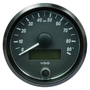 VDO SingleViu 80mm (3-1/8") Speedometer - 90MPH - TRAPSKI