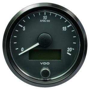 VDO SingleViu 80mm (3-1/8") Tachometer - 2000 RPM - TRAPSKI
