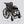 Lightweight Foldable Transport Wheelchair with Double X Force Support - Pearl Silver or Gray