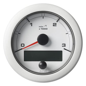 Veratron 3-3/8" (85MM) OceanLink NMEA 2000 Tachometer - 3000 RPM - White Dial Bezel - TRAPSKI