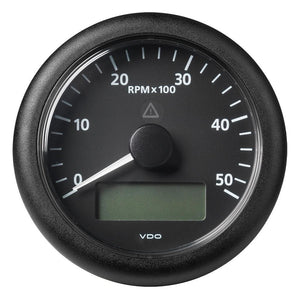 Veratron 3-3/8" (85MM) ViewLine Tachometer w/Multi-Function Display - 0 to 5000 RPM - Black Dial Bezel - TRAPSKI