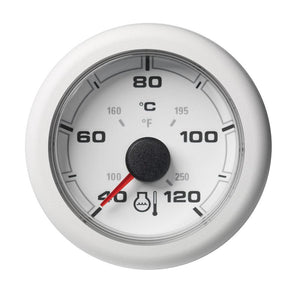 Veratron 52MM (2-1/16") OceanLink Coolant Temperature Gauge - 120C/250F - White Dial Bezel - TRAPSKI