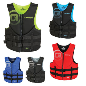 O'Brien Men's Traditional Lightweight Front Zip BioLite Life Jacket, Medium, Red