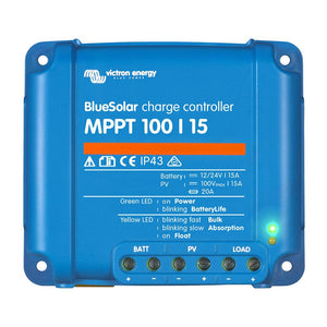 Victron BlueSolar MPPT Charge Controller - 100V - 15AMP - UL Approved - TRAPSKI