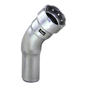 Viega MegaPress 1" 45 Stainless Steel 304 Elbow Street - Press Connection - Smart Connect Technology - TRAPSKI