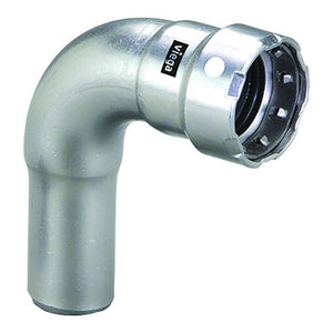 Viega MegaPress 1/2" 90 Stainless 304 Elbow - Street/Press Connection - Smart Connect Technology - TRAPSKI