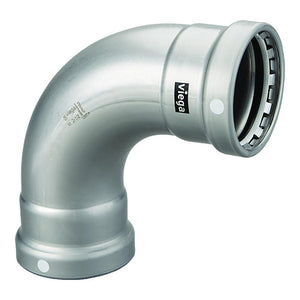 Viega MegaPress 3" 90 Carbon Steel Elbow w/FKM - Double Press Connection - Smart Connect Technology - TRAPSKI