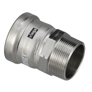 Viega MegaPress 316 FKM MPT Adapter - 2-1/2" x 2-1/2" (MPT) - TRAPSKI