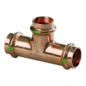Viega ProPress 1-1/2" Copper Tee - Triple Press Connection - Smart Connect Technology - TRAPSKI