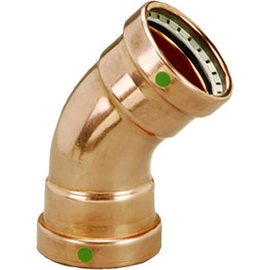 Viega ProPress 2-1/2" - 45 Copper Elbow - Double Press Connection - Smart Connect Technology - TRAPSKI
