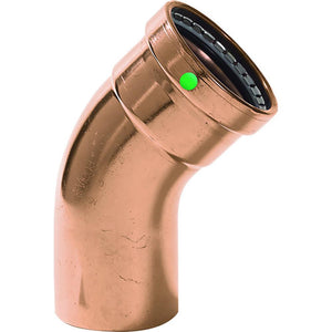Viega ProPress - 2-1/2" - 45 Copper Elbow - Street/Press Connection - Smart Connect Technology - TRAPSKI