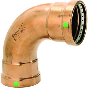 Viega ProPress 2-1/2" - 90 Copper Elbow - Double Press Connection - Smart Connect Technology - TRAPSKI