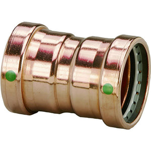 Viega ProPress 2-1/2" Copper Coupling w/Stop Double Press Connection - Smart Connect Technology - TRAPSKI
