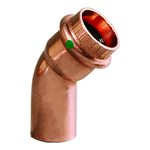 Viega ProPress 2" 45 Copper Elbow - Street/Press Connection - Smart Connect Technology - TRAPSKI