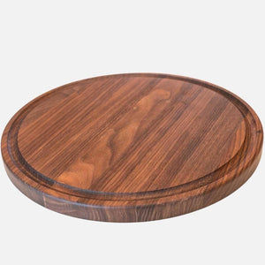 Small Round Walnut Charcuterie Board - TRAPSKI