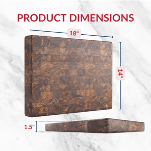 Medium End Grain Walnut Wood Butcher Block - TRAPSKI