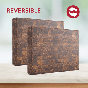 Medium End Grain Walnut Wood Butcher Block - TRAPSKI