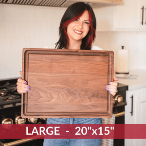 Large Walnut Wood Cutting Board - TRAPSKI