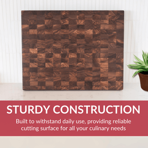 Extra Large Walnut Wood End Grain Cutting Board - TRAPSKI