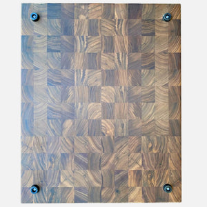 Extra Large Walnut Wood End Grain Butcher Block Cutting Board with Juice Groove - TRAPSKI