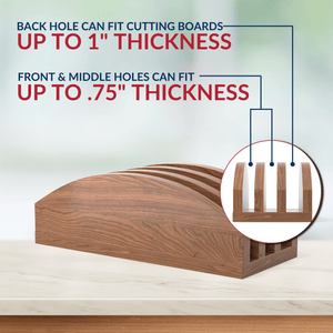 Premium Walnut Cutting Board Holder - Sturdy & Stylish - TRAPSKI