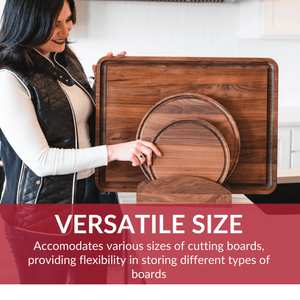 Premium Walnut Cutting Board Holder - Sturdy & Stylish - TRAPSKI