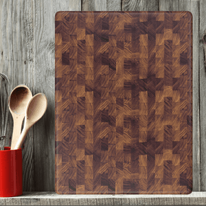Medium End Grain Walnut Wood Butcher Block - TRAPSKI