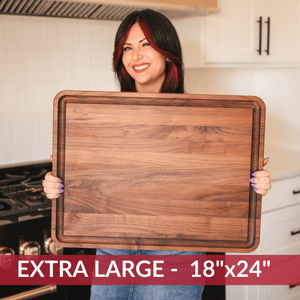 Extra Large Walnut Wood Cutting Board - TRAPSKI