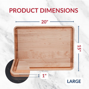 Large Maple Wood Cutting Board - TRAPSKI