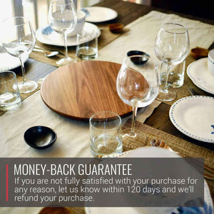 Walnut Wood Lazy Susan Centerpiece - TRAPSKI