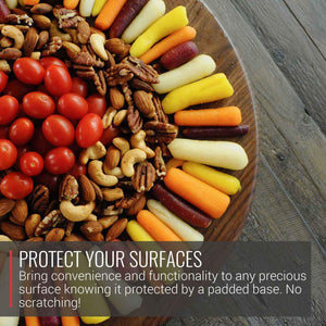 Walnut Wood Lazy Susan Centerpiece - TRAPSKI