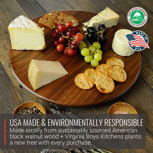 Walnut Wood Lazy Susan Centerpiece - TRAPSKI