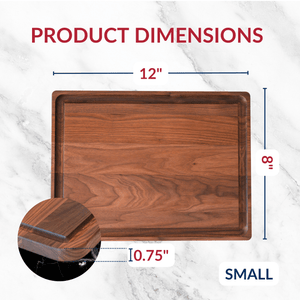 Small Walnut Wood Cutting Board - TRAPSKI