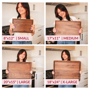 Small Walnut Wood Cutting Board