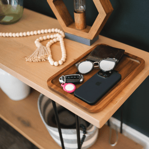 Valet Tray - Catch All Tray - Accessories Organizer - Walnut Wood - TRAPSKI