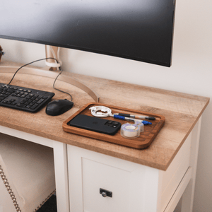 Valet Tray - Catch All Tray - Accessories Organizer - Walnut Wood - TRAPSKI
