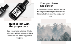 Natural Cast Iron Seasoning Oil - TRAPSKI