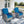 Wicker Outdoor Swivel Chairs Set with Side Table - Rattan, Weather-Resistant