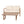 Outdoor Acacia Wood Loveseat and Coffee Table Set with Cushions