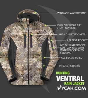 Vycah Ventral Rain Jacket - Fall Camo - TRAPSKI